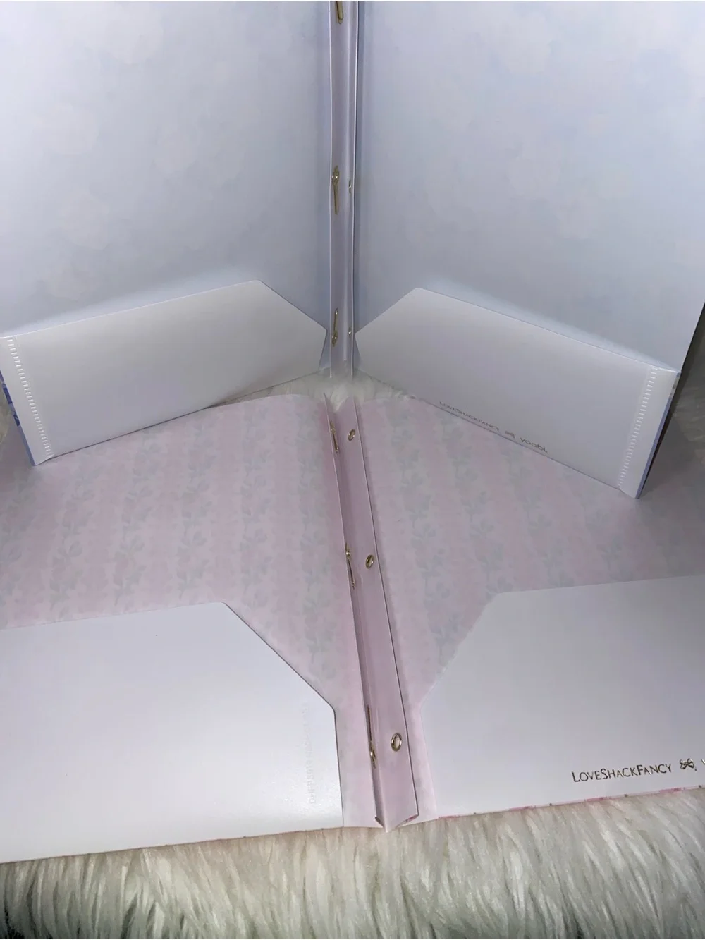 LoveShackFancy x Target - Yoobi 2pk Poly Prong Folders New